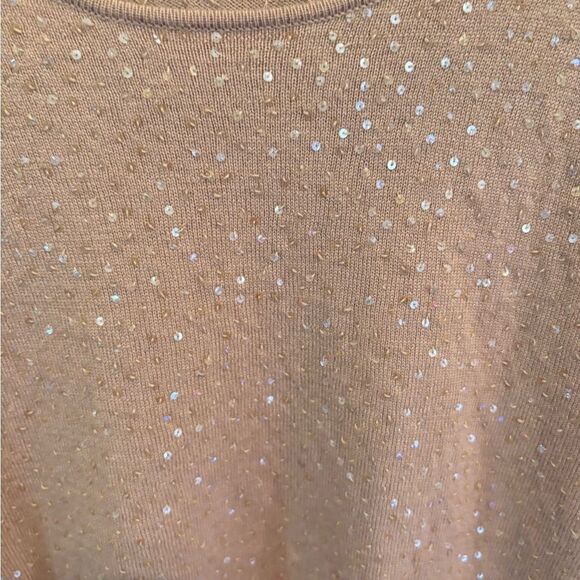 Peck & Peck Gold Crew Neck Merino Wool Sweater - Picture 5 of 5